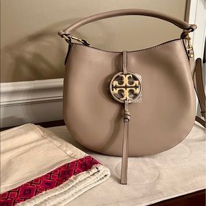 Tory Burch Miller Metal Logo Mini Hobo